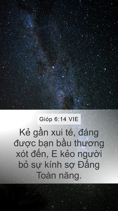 Gióp 6:14 VIE Bible Verse Image