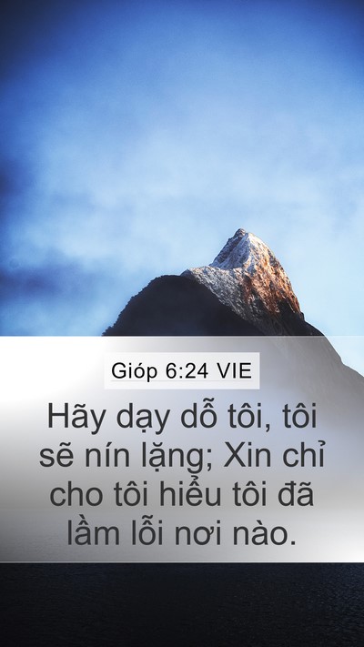 Gióp 6:24 VIE Bible Verse Image