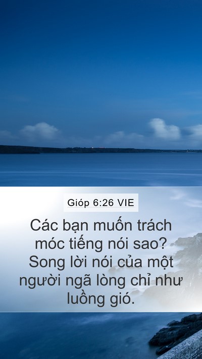 Gióp 6:26 VIE Bible Verse Image
