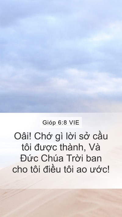Gióp 6:8 VIE Bible Verse Image