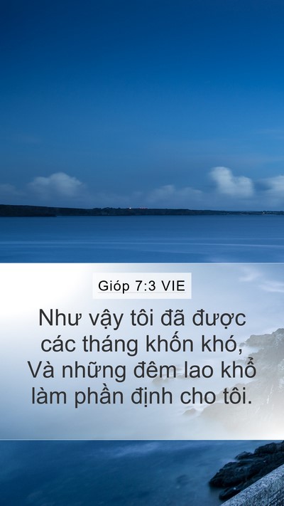 Gióp 7:3 VIE Bible Verse Image