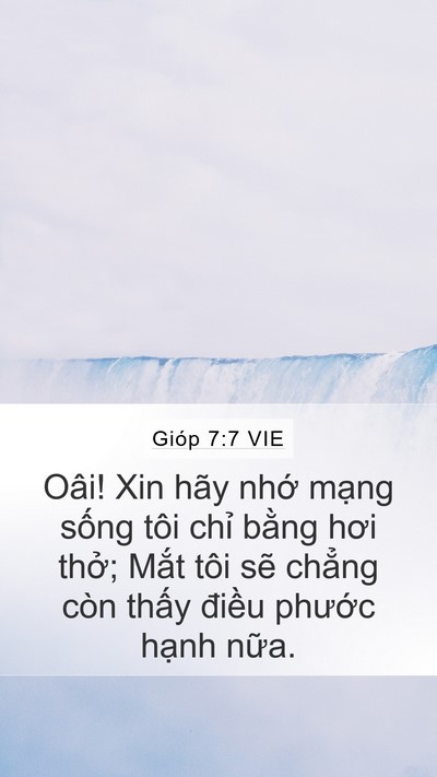 Gióp 7:7 VIE Bible Verse Image