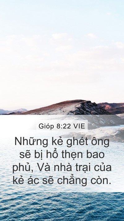 Gióp 8:22 VIE Bible Verse Image