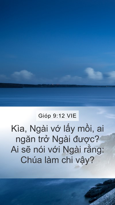 Gióp 9:12 VIE Bible Verse Image