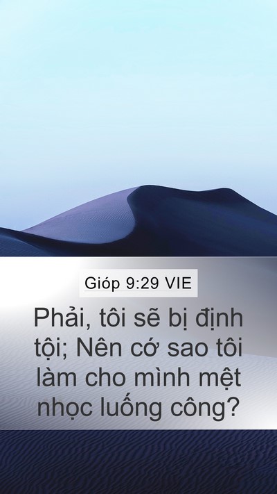 Gióp 9:29 VIE Bible Verse Image