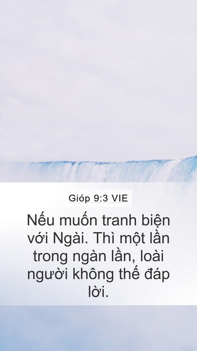 Gióp 9:3 VIE Bible Verse Image