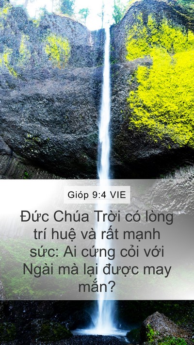 Gióp 9:4 VIE Bible Verse Image