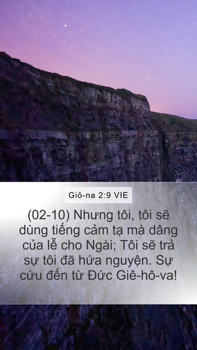 Giô-na 2:9 VIE Bible Verse Image