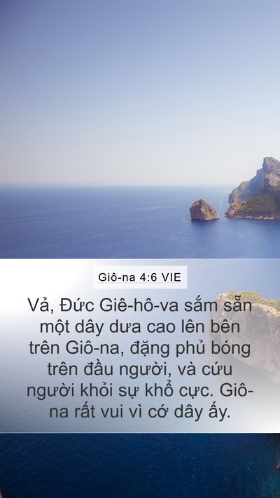 Giô-na 4:6 VIE Bible Verse Image