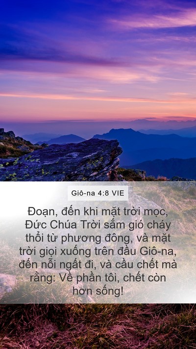Giô-na 4:8 VIE Bible Verse Image