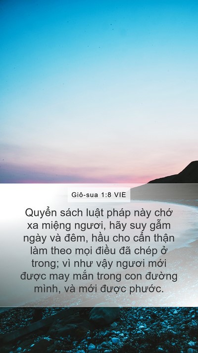 Giô-sua 1:8 VIE Bible Verse Image