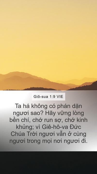 Giô-sua 1:9 VIE Bible Verse Image