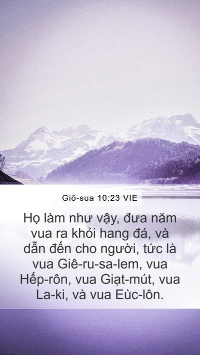Giô-sua 10:23 VIE Bible Verse Image