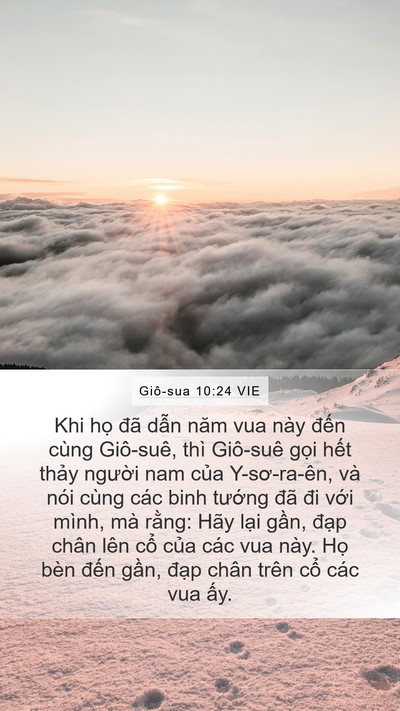 Giô-sua 10:24 VIE Bible Verse Image
