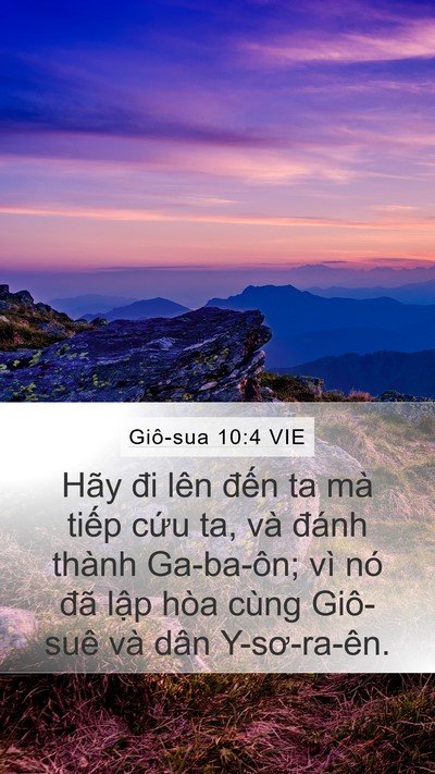 Giô-sua 10:4 VIE Bible Verse Image