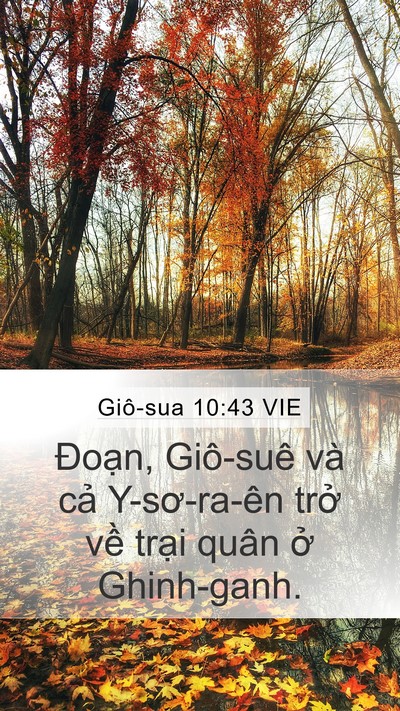 Giô-sua 10:43 VIE Bible Verse Image