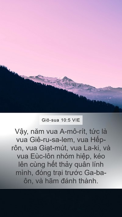 Giô-sua 10:5 VIE Bible Verse Image