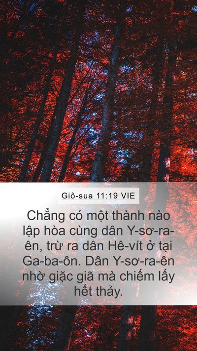Giô-sua 11:19 VIE Bible Verse Image