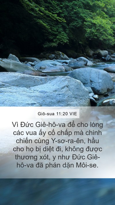 Giô-sua 11:20 VIE Bible Verse Image