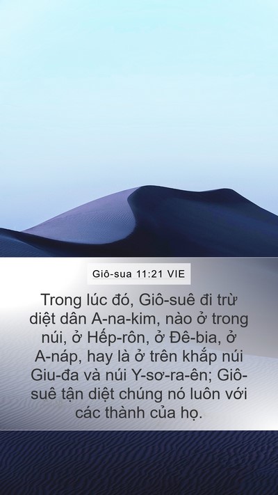 Giô-sua 11:21 VIE Bible Verse Image