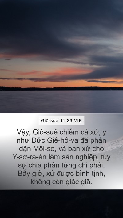 Giô-sua 11:23 VIE Bible Verse Image
