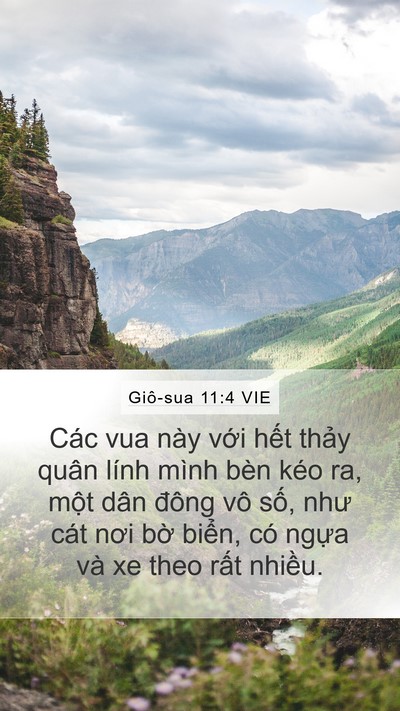 Giô-sua 11:4 VIE Bible Verse Image
