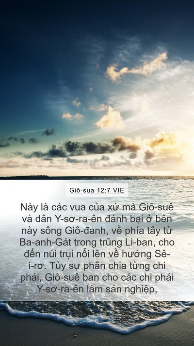 Giô-sua 12:7 VIE Bible Verse Image
