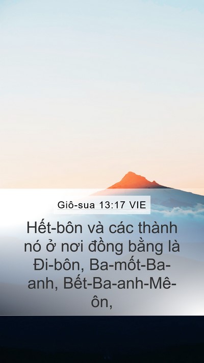 Giô-sua 13:17 VIE Bible Verse Image