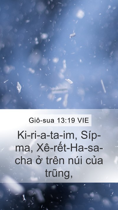 Giô-sua 13:19 VIE Bible Verse Image