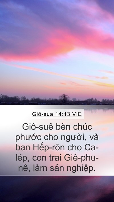 Giô-sua 14:13 VIE Bible Verse Image