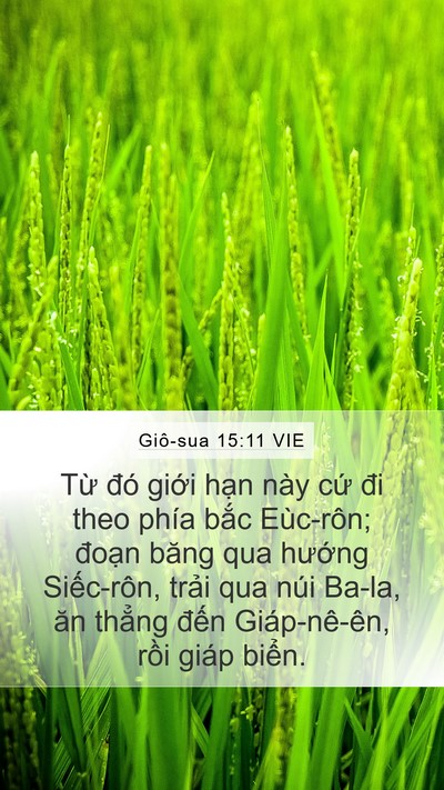 Giô-sua 15:11 VIE Mobile Phone Wallpaper - Từ đó giới hạn này cứ đi theo phía - Mobile Bible Verse Wallpaper