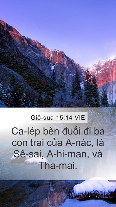 Giô-sua 15:14 VIE Bible Verse Image