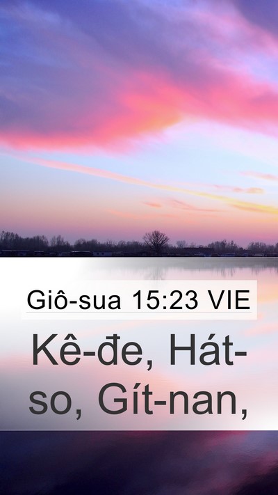 Giô-sua 15:23 VIE Bible Verse Image