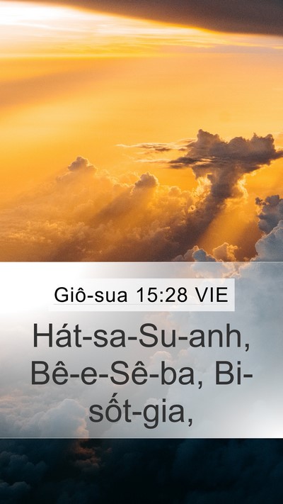Giô-sua 15:28 VIE Bible Verse Image