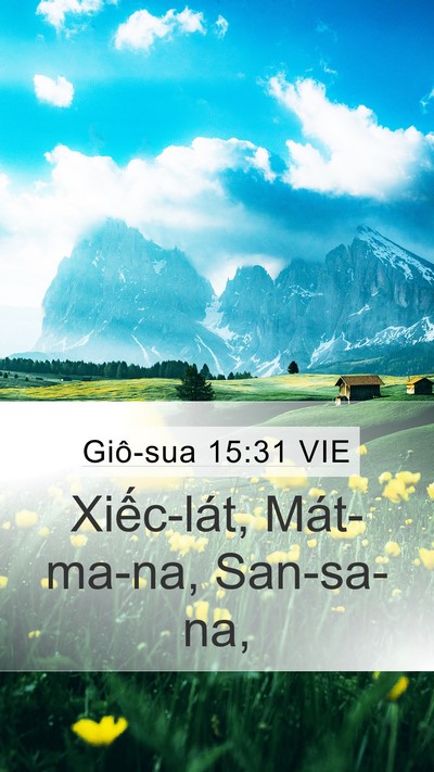 Giô-sua 15:31 VIE Bible Verse Image