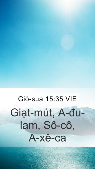 Giô-sua 15:35 VIE Bible Verse Image