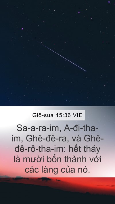 Giô-sua 15:36 VIE Bible Verse Image