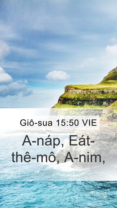 Giô-sua 15:50 VIE Bible Verse Image