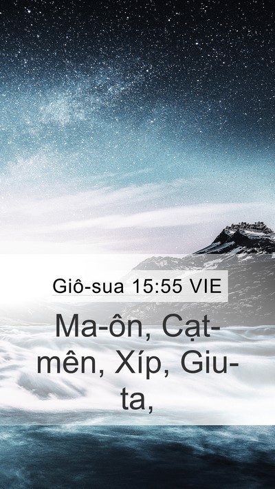 Giô-sua 15:55 VIE Bible Verse Image