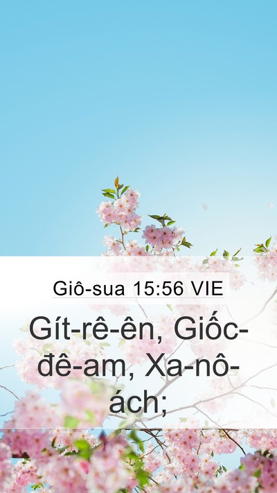 Giô-sua 15:56 VIE Bible Verse Image