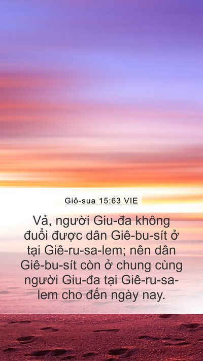 Giô-sua 15:63 VIE Bible Verse Image