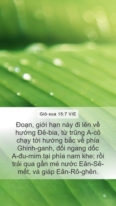 Giô-sua 15:7 VIE Bible Verse Image