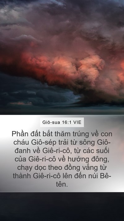 Giô-sua 16:1 VIE Bible Verse Image
