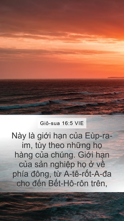 Giô-sua 16:5 VIE Bible Verse Image