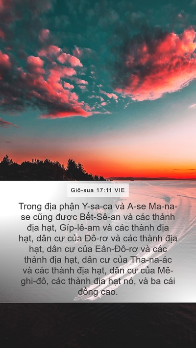 Giô-sua 17:11 VIE Mobile Phone Wallpaper - Trong địa phận Y-sa-ca và A-se Ma-na-se - Mobile Bible Verse Wallpaper