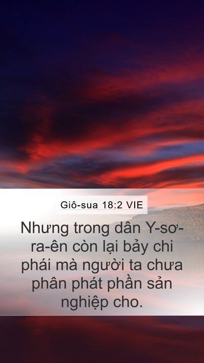 Giô-sua 18:2 VIE Mobile Phone Wallpaper - Nhưng trong dân Y-sơ-ra-ên còn lại bảy - Mobile Bible Verse Wallpaper