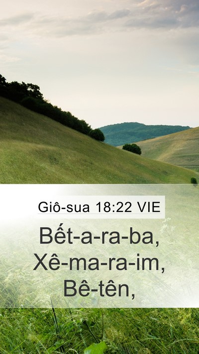 Giô-sua 18:22 VIE Bible Verse Image