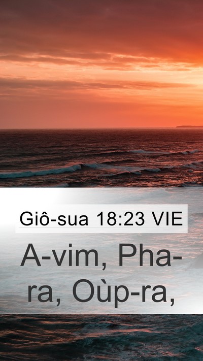Giô-sua 18:23 VIE Bible Verse Image