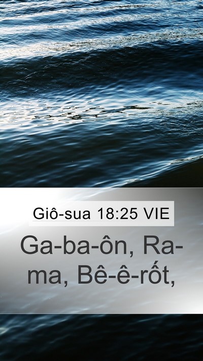 Giô-sua 18:25 VIE Bible Verse Image
