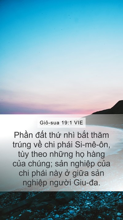 Giô-sua 19:1 VIE Bible Verse Image